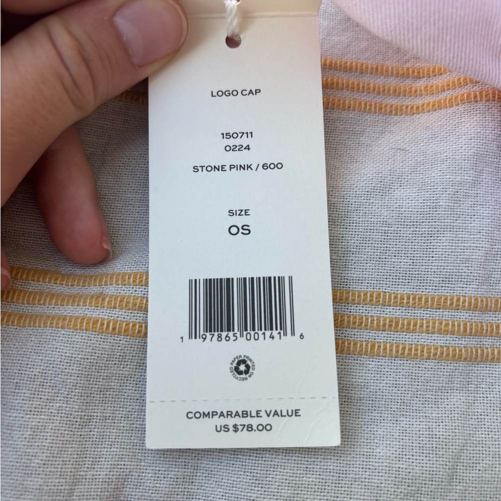 Tory Burch Pastel Pink Logo Baseball Cap - Picture 3 of 8